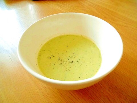 離乳食初期余った野菜ペースト&粉ミルクのポタージュ